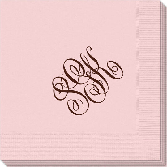 Interlocking Script Monogram Napkins